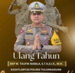 Kasatlantas Tulungagung Ulang Tahun ke-34, Media SuaraGlobal.Com Beri Ucapan Spesial